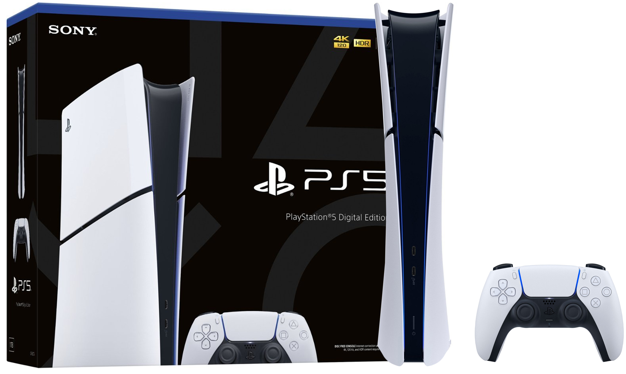 Consola Sony PlayStation 5 Slim CFI-2015 Digital 1TB SSD - Black/White (Caja Fea)